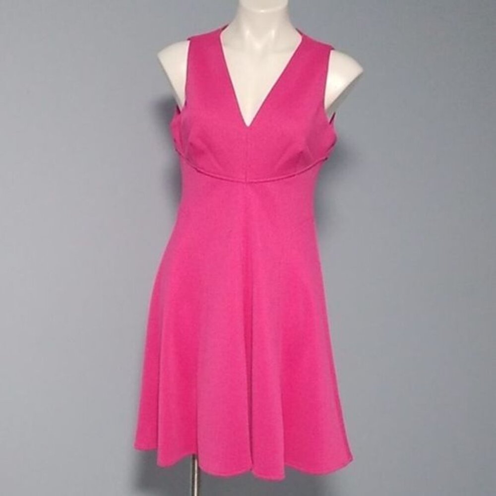 Maggy London pink fit/flair sheath dress 8 BNWT